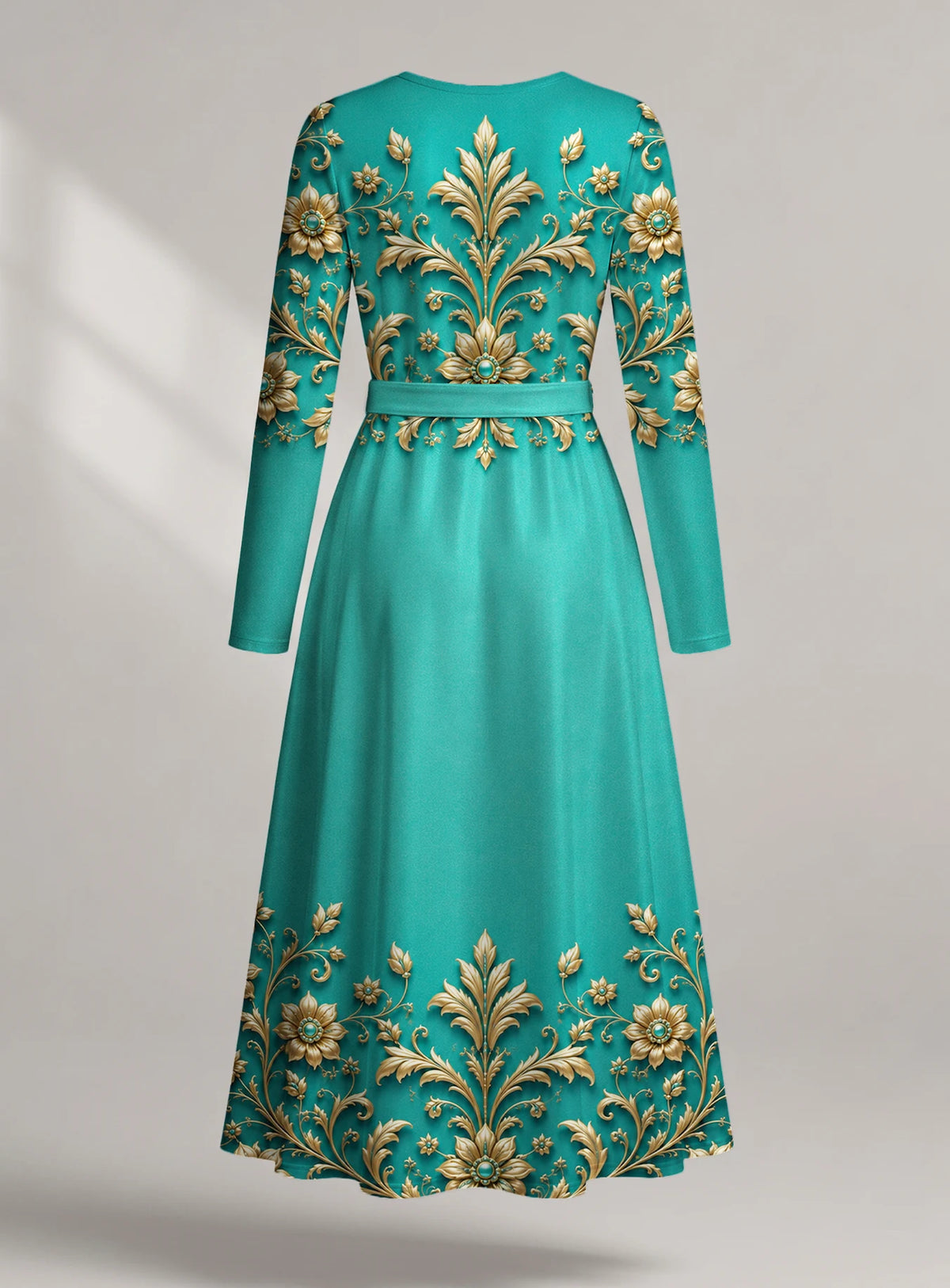 "Heshima" Long Sleeve Midaxi Dress