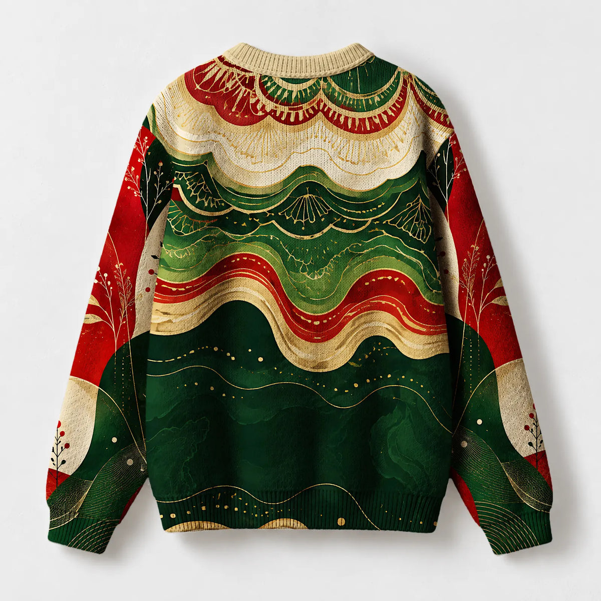 "Holiday Waves" Christmas Sweatshirt — back view