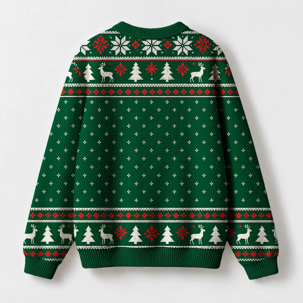 "I Am The Storm" Christmas Sweatshirt — back view