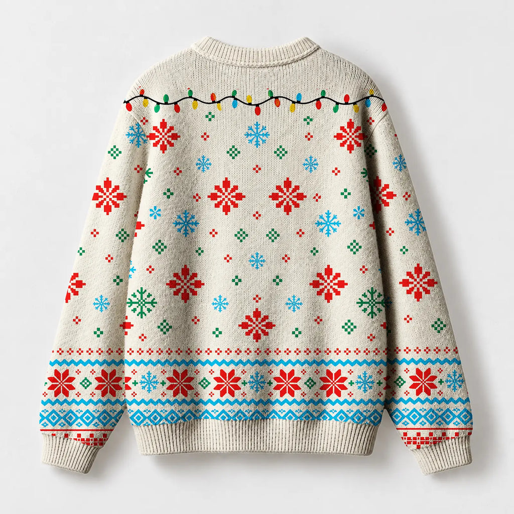 "I'm Fine" Christmas Sweatshirt — back view