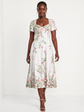 "Chanua" Sweetheart Midi Dress