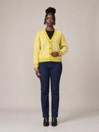 "Oshun Dhahabu" Cardigan — front view on model
