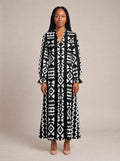 "Kuba" Long Puff Sleeve Dress