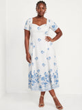 "Buluu" Sweetheart Midi Dress