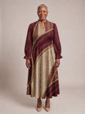 "Tapa" Long Puff Sleeve Dress