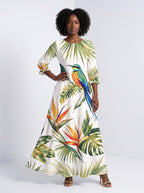 "Ndege" Long Sleeve Maxi Dress