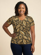 Ashanti V-Neck T-Shirt