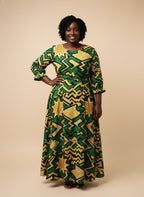Emerald Sheba Long Sleeve Maxi Dress