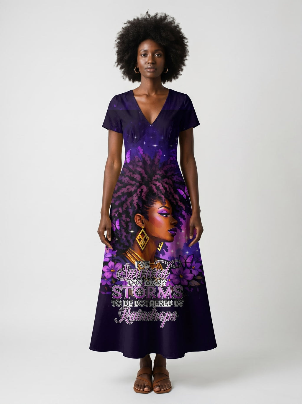 Storm Short Sleeve Maxi Dress Promo