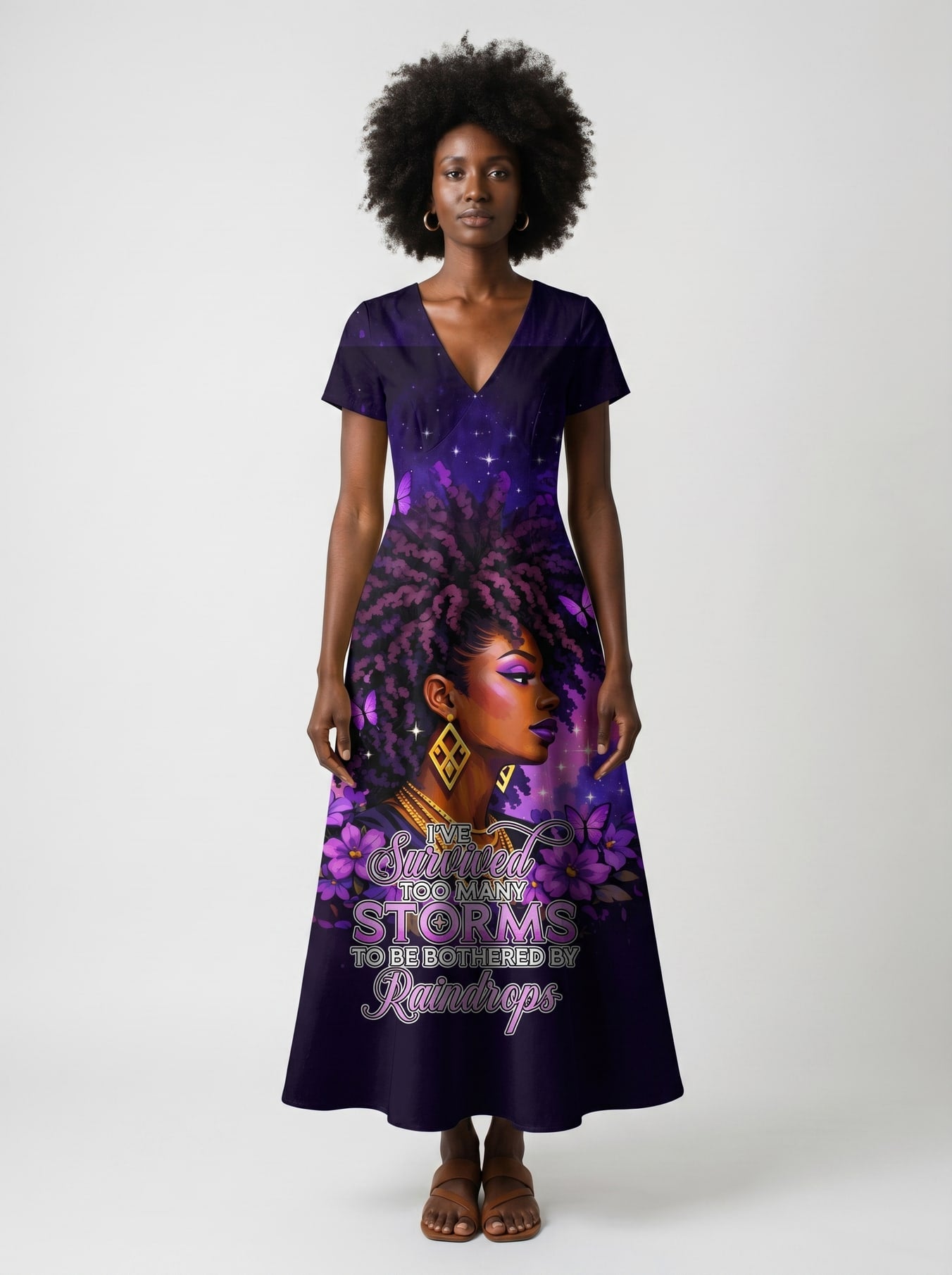Storm Short Sleeve Maxi Dress