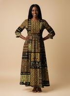 Sankofa Long Sleeve Maxi Dress
