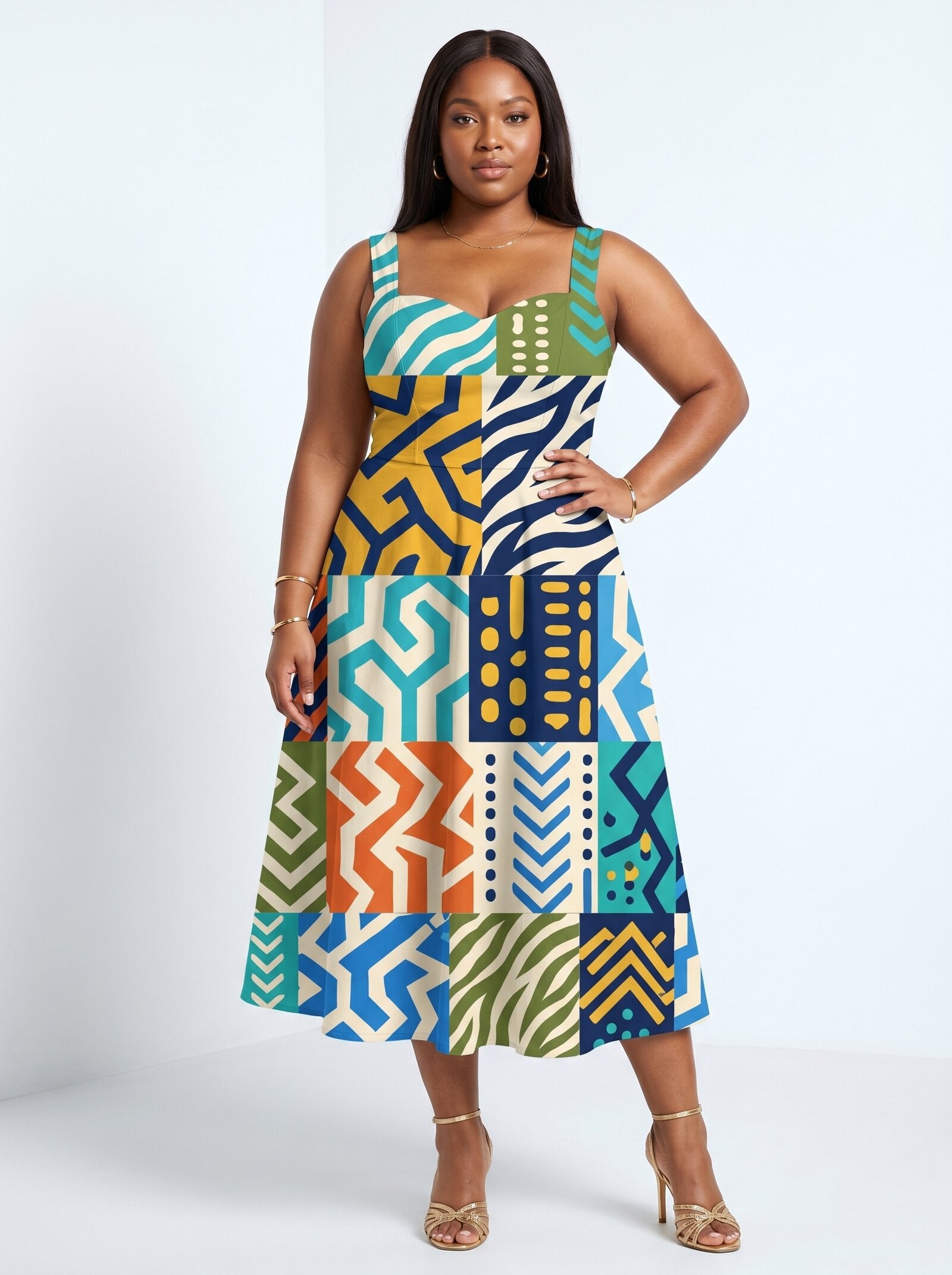 "Kitenge" Corset Dress