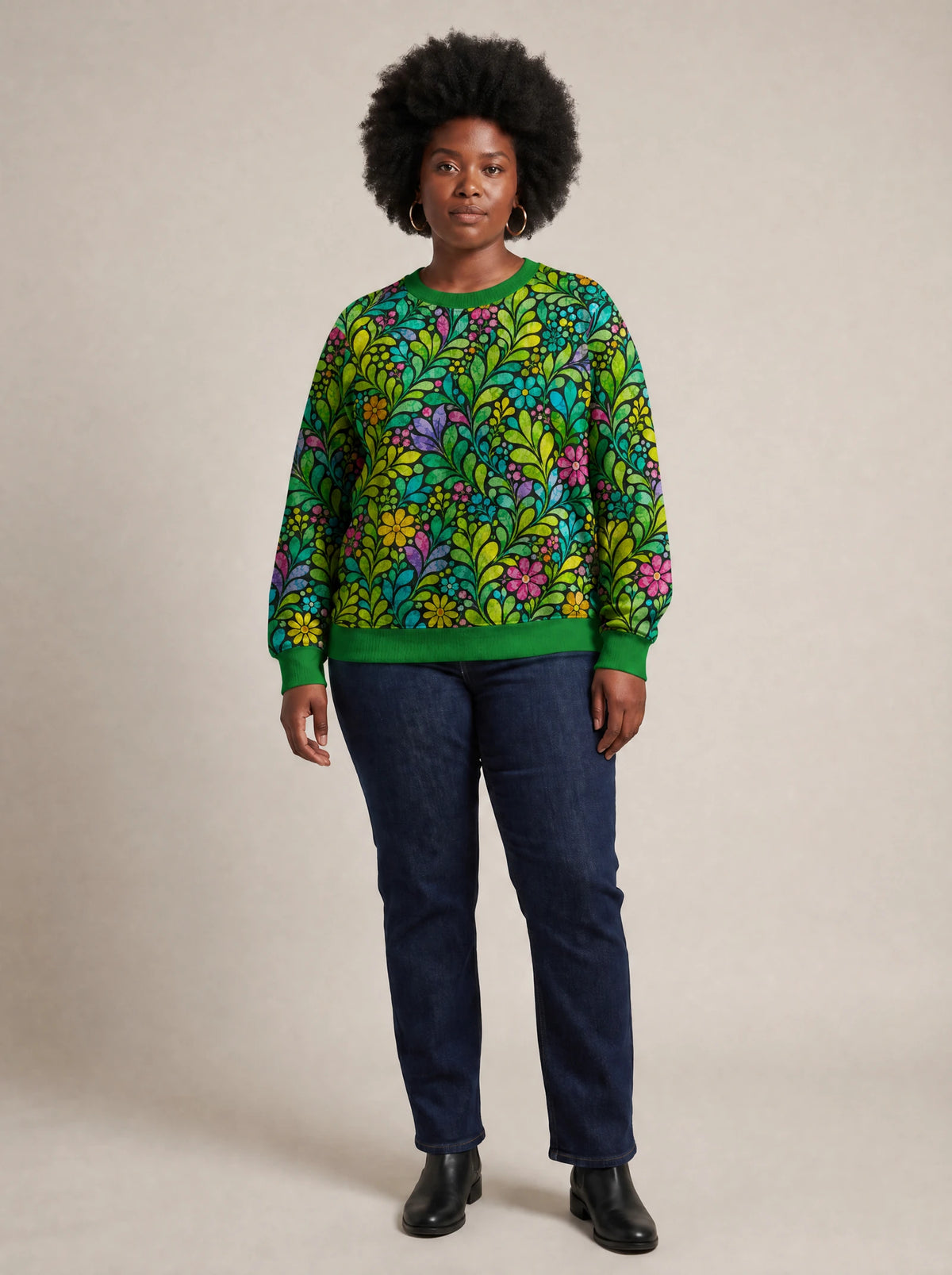 "Zumaridi" Sweatshirt — front view on model