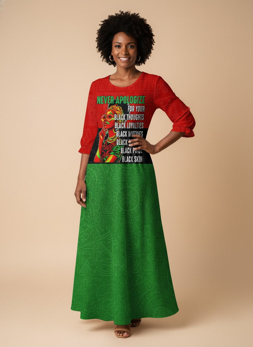 Unapologetic Long Sleeve Maxi Dress