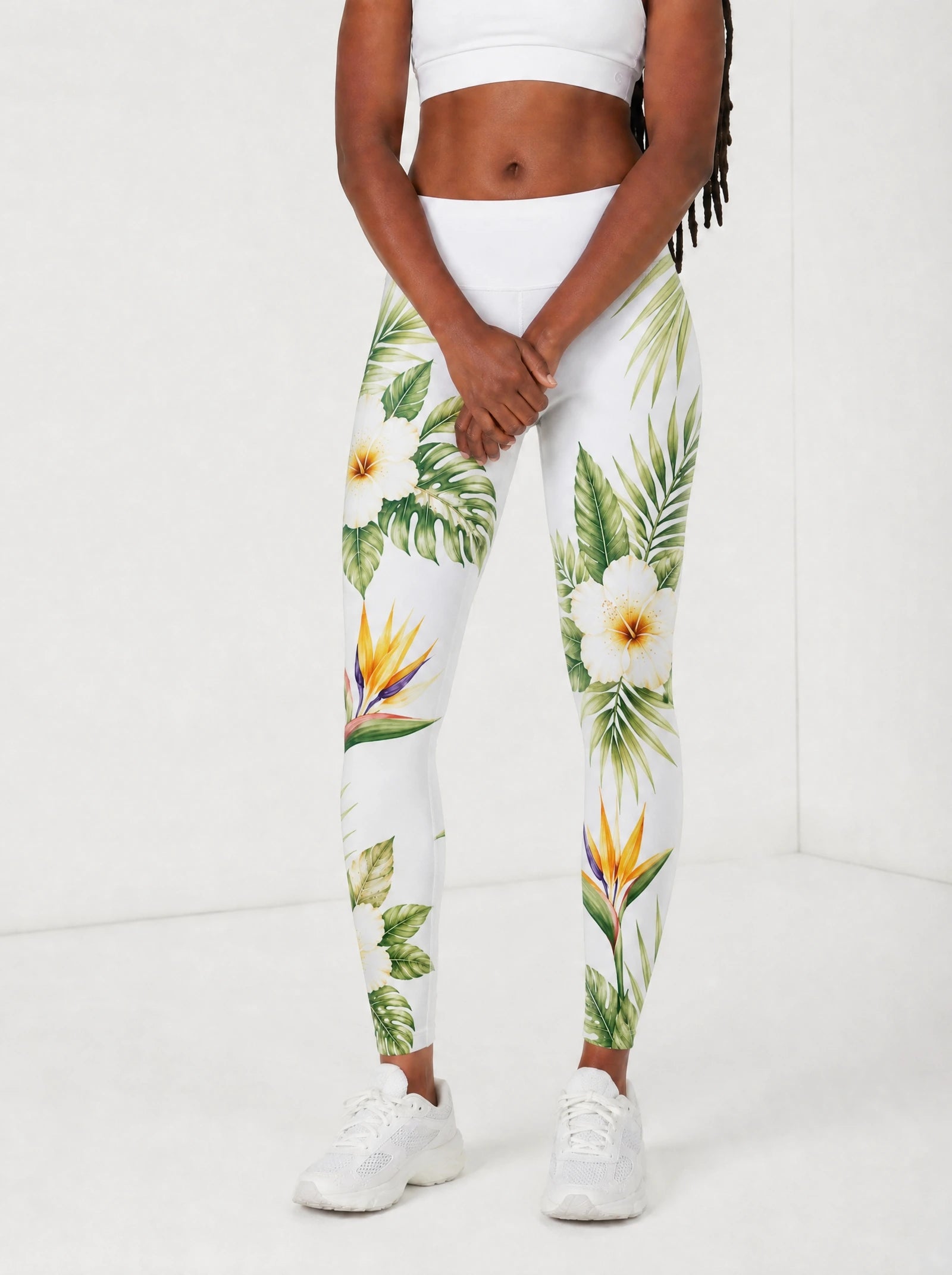 "Ndege" Leggings — front view on model