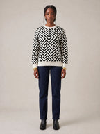 "Zamu" Sweatshirt — front view on model