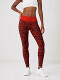 "Shaka" Burgundy Leggings