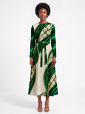 "Maile" Long Sleeve Midaxi Dress