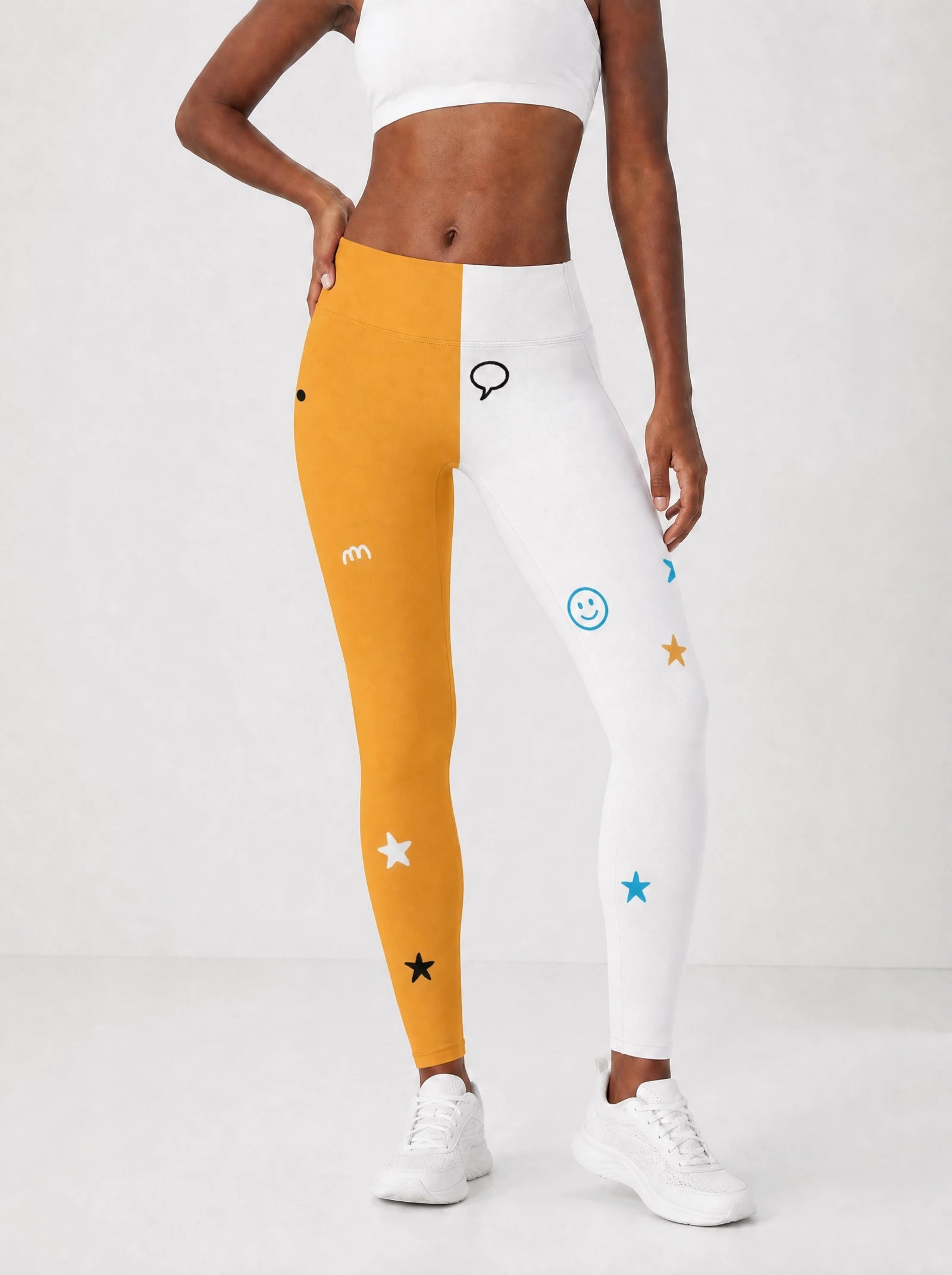 Feeling Blacknificient Leggings — front view on model