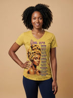Yellow Orchid V-Neck T-Shirt