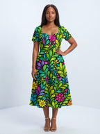"Zumaridi" Sweetheart Midi Dress
