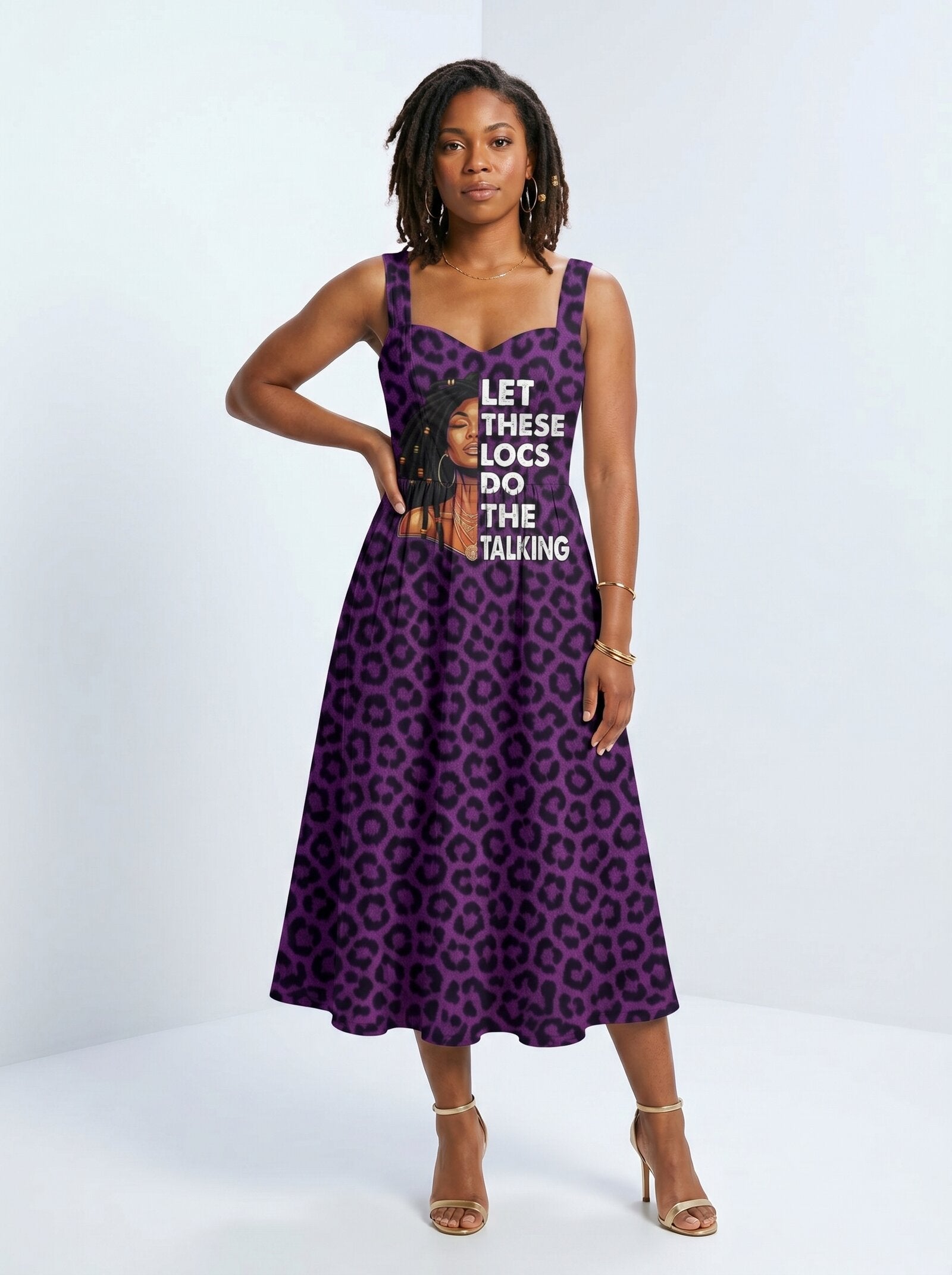 "Purple Leopard" Corset Dress