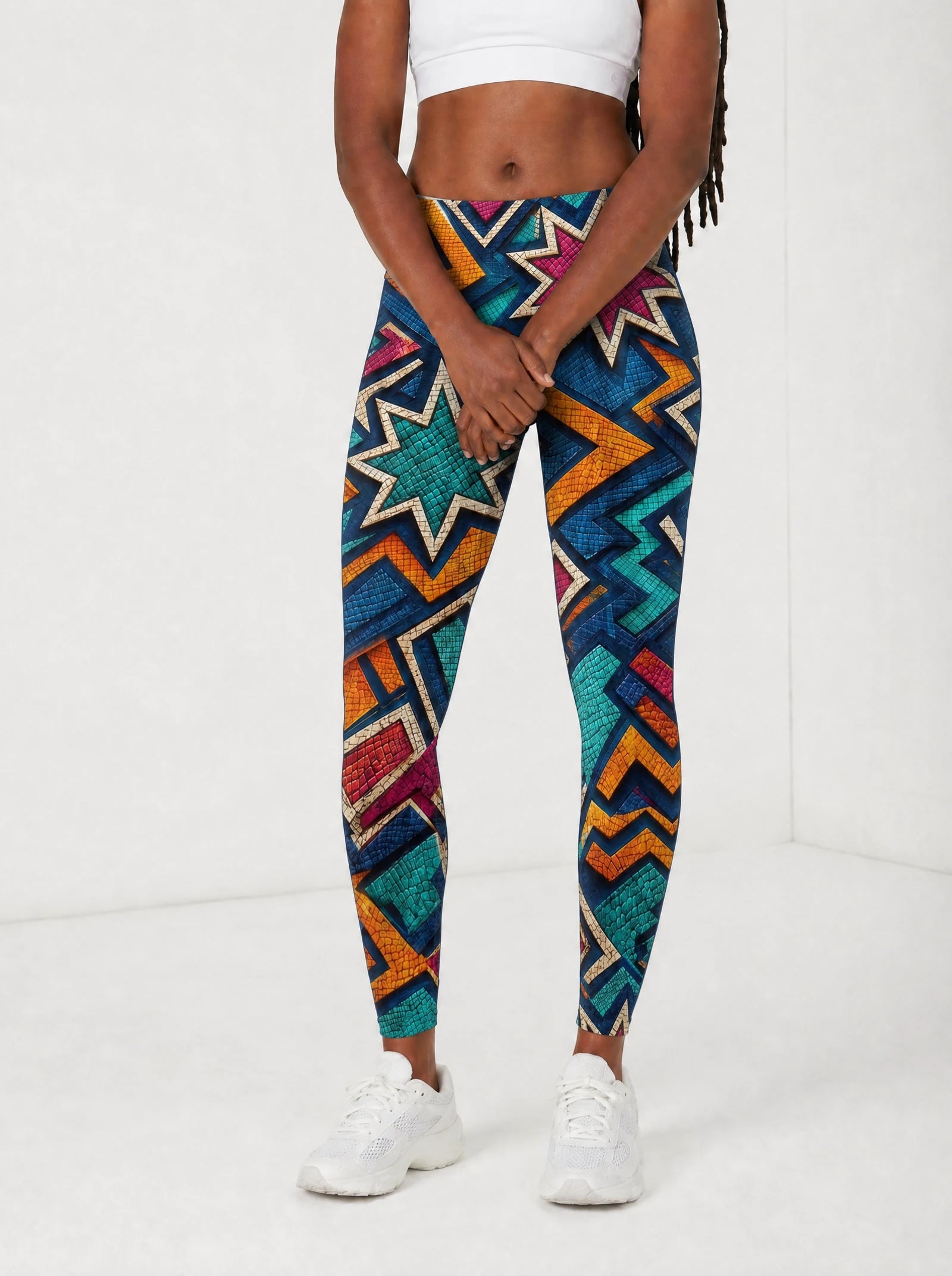 "Nuru" Leggings — front view on model