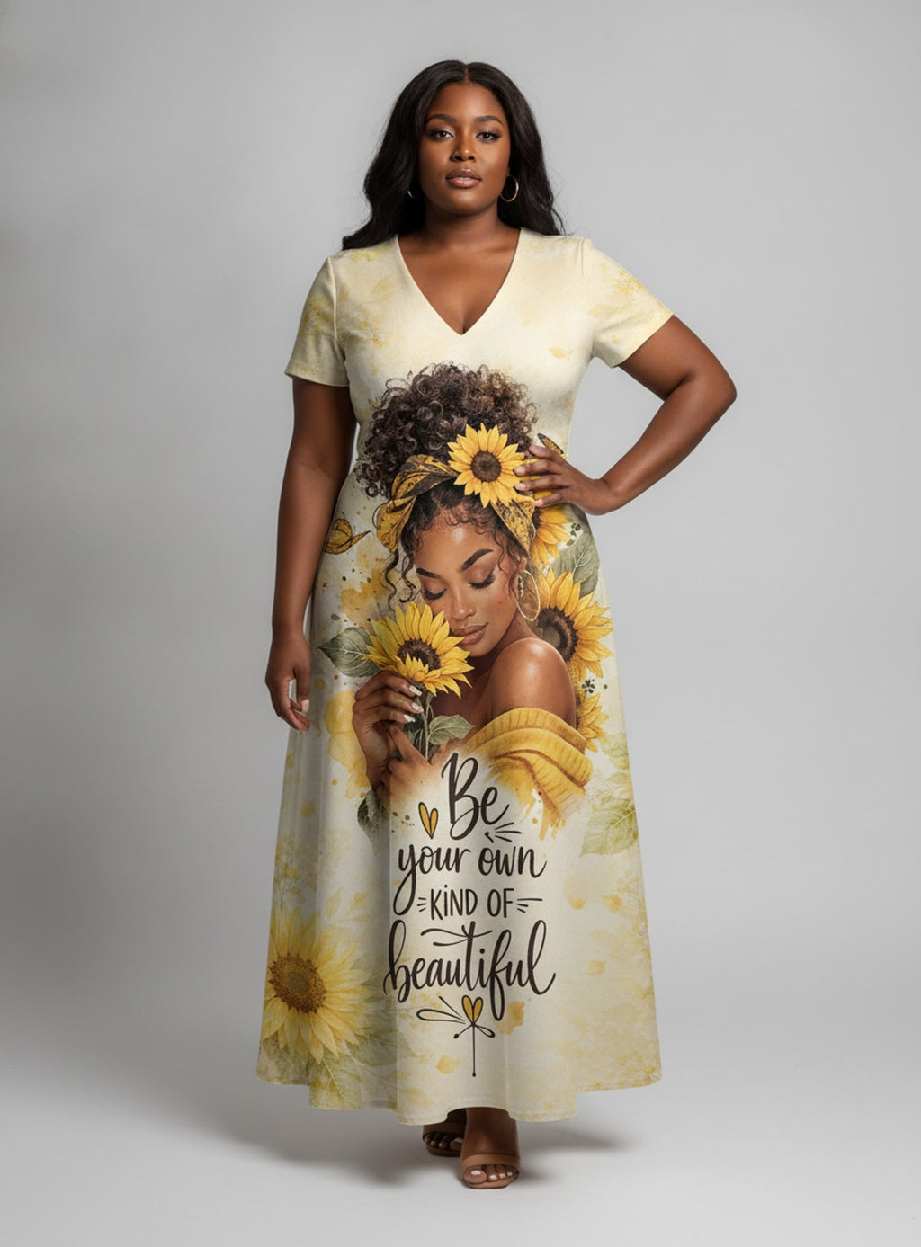 "Jua" Short Sleeve Maxi Dress