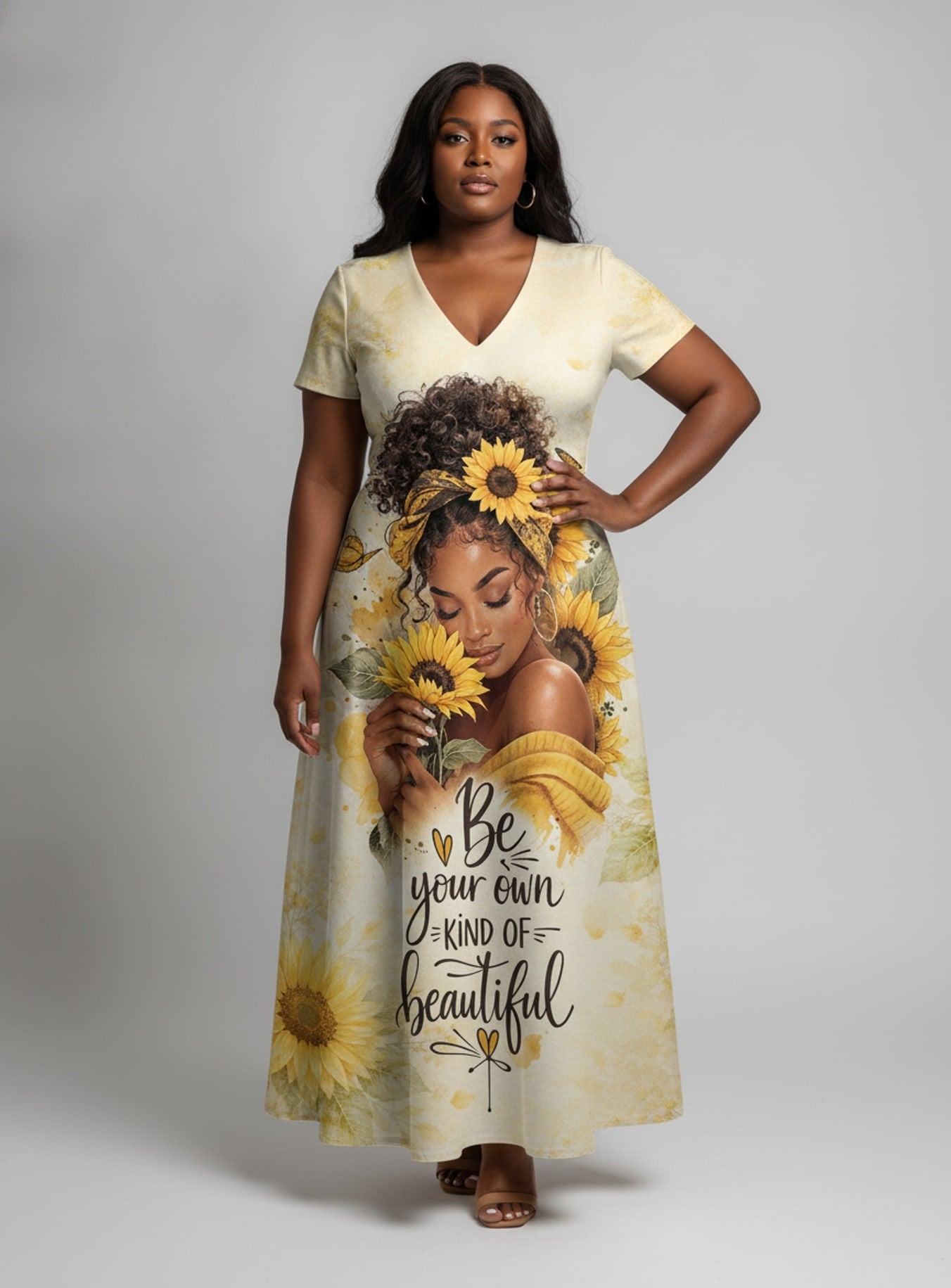 "Jua" Short Sleeve Maxi Dress