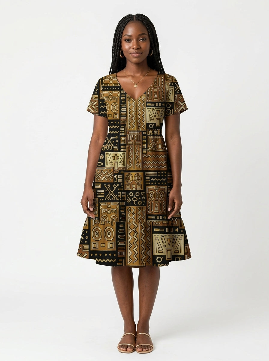 "Sankofa" Floral Dress