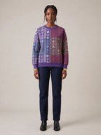 "Oshun Zamani" Sweatshirt — front view on model