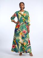 "Peponi" Long Sleeve Maxi Dress