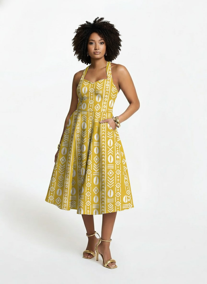 "Oshun Dhahabu" Corset Dress