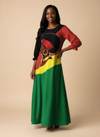 Black History Long Sleeve Maxi Dress