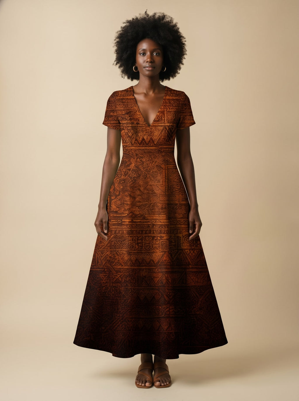 Black Girl Magic Short Sleeve Maxi Dress Promo