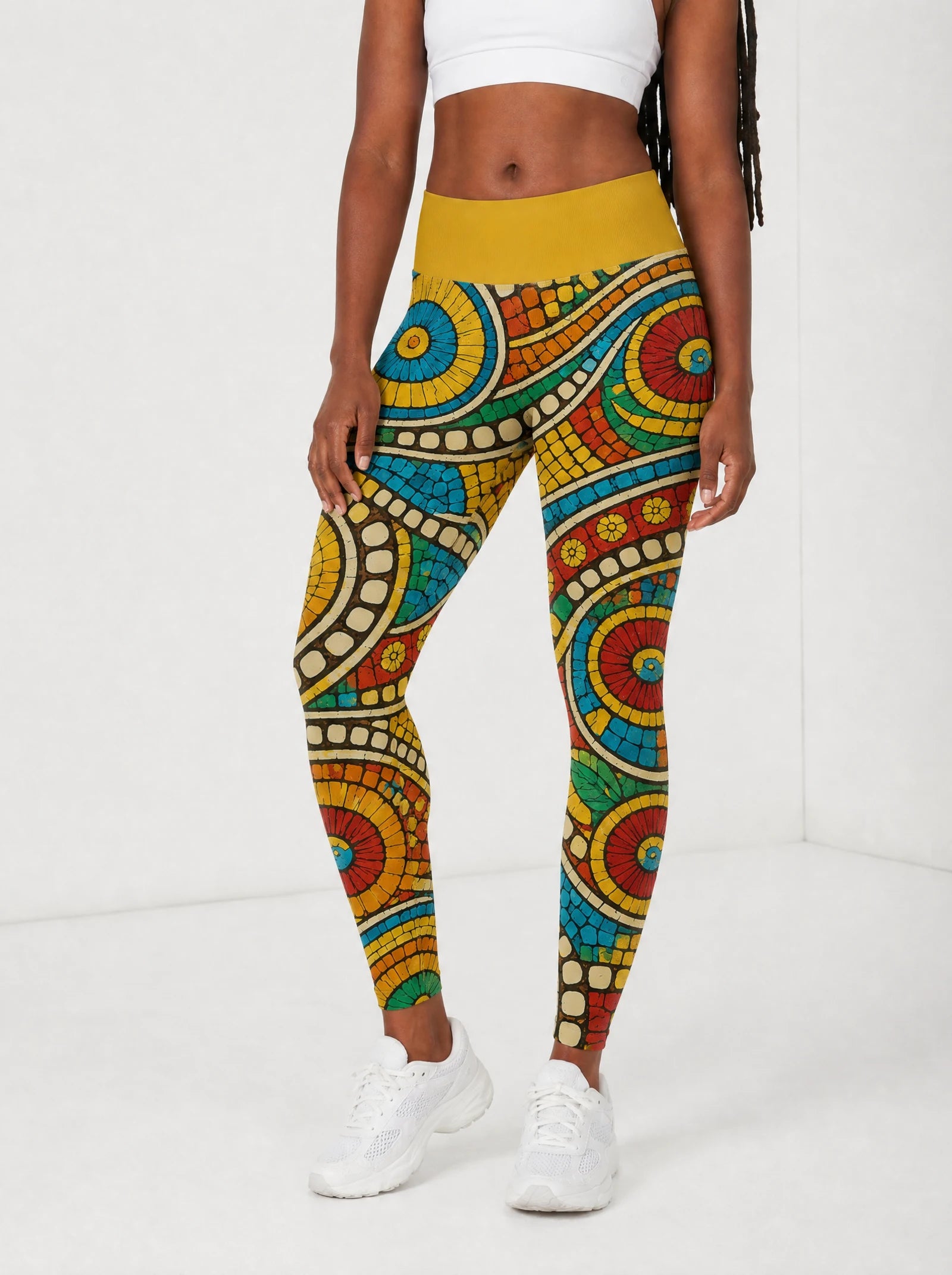 Taji Leggings — front view on model