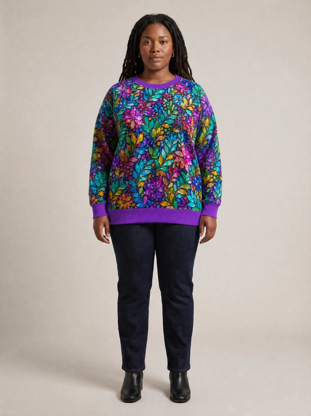 "Upinde" Sweatshirt — front view on model