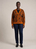 "Shada" Cardigan — front view on model