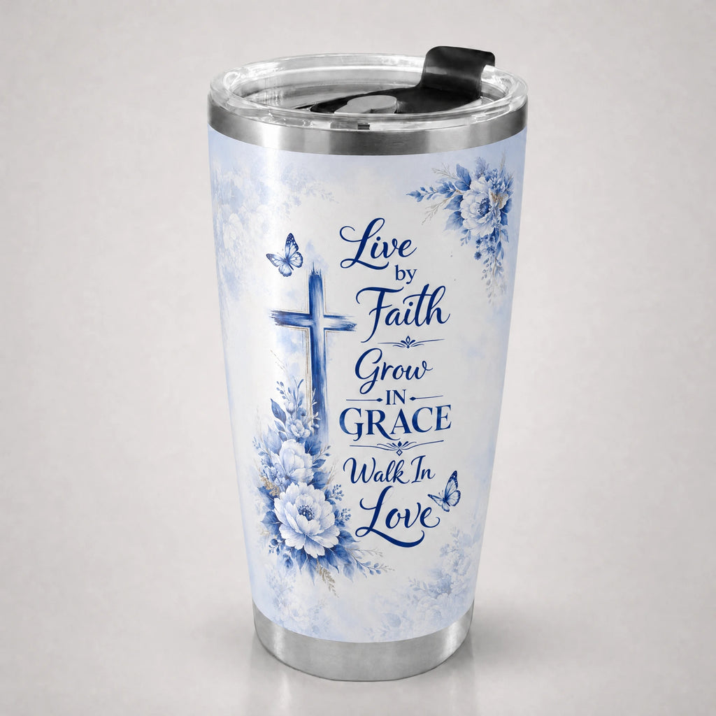 "Neema" Tumbler — front view, studio