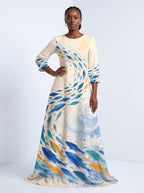 "Samaki" Long Sleeve Maxi Dress