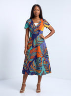 "Majani" Sweetheart Midi Dress Promo