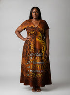 "Amara" Short Sleeve Maxi Dress