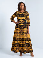 Baraka Long Sleeve Maxi Dress
