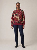 "Zabibu" Sweatshirt — front view on model