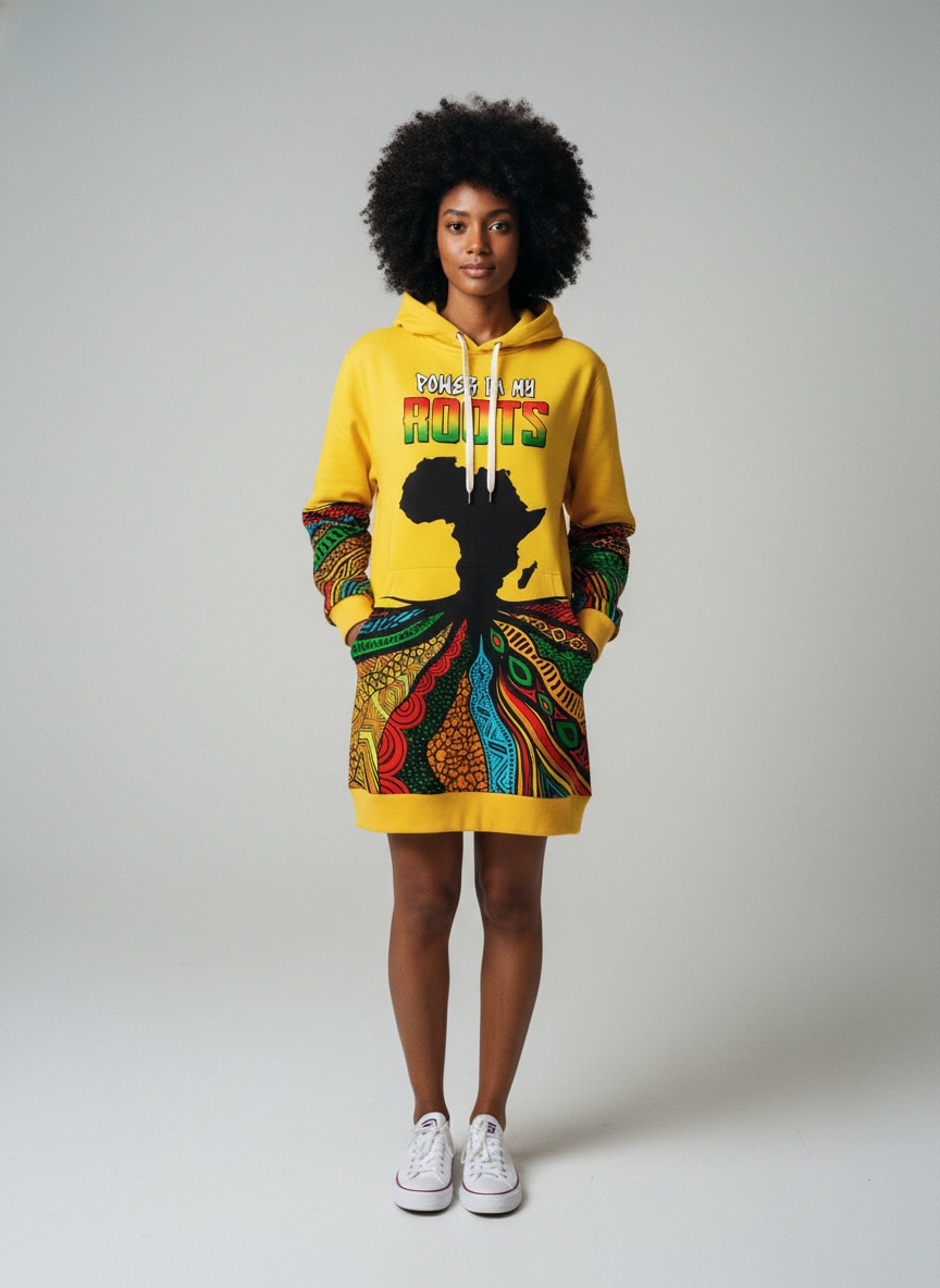 "Mzizi" Hoodie Dress Promo