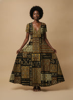 Sankofa Short Sleeve Maxi Dress