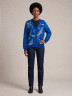 "Pwani" Cardigan — front view on model