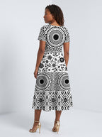 "Mwanga" Sweetheart Midi Dress