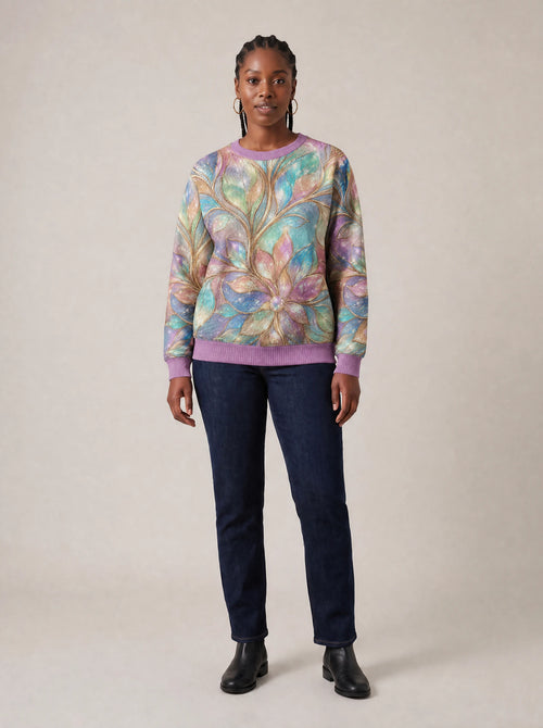 "Almasi" Sweatshirt — front view on model