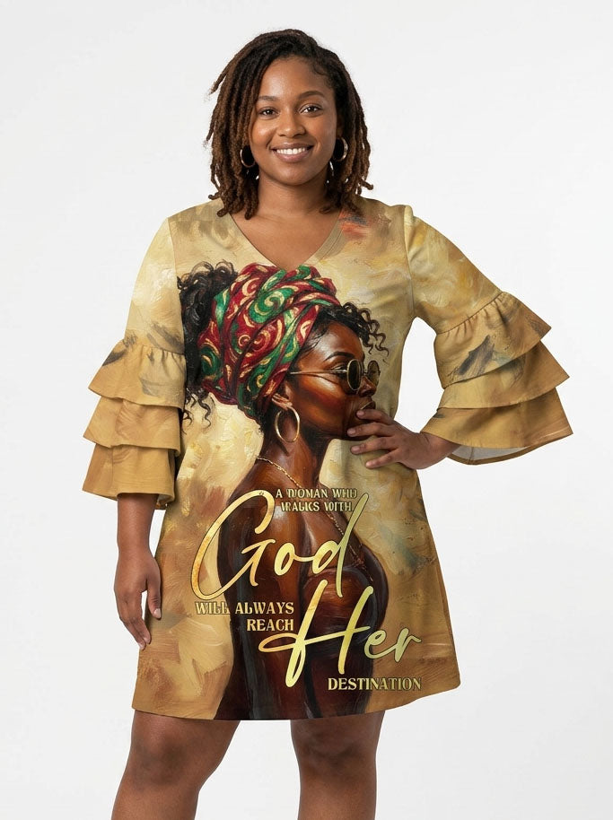 Faith Sunflower Stacked Ruffle Dress & Leggings Deal